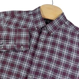 Eddie Bauer Shirt Mens M‎ Plaid Flannel Relaxed Fit Button Down Long Sleeve